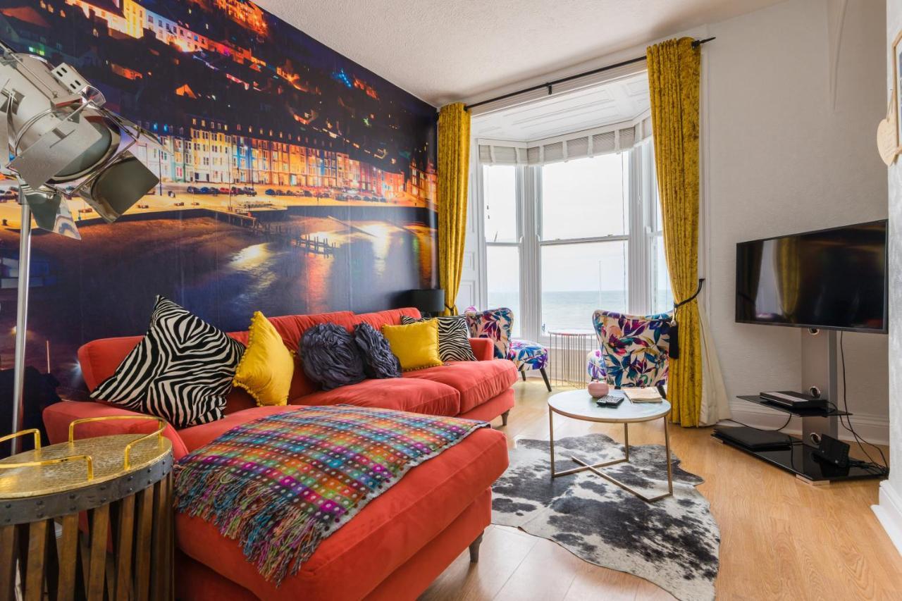 Sea View Ar Lan Y Mor Luxury Apartment Aberystwyth Kültér fotó