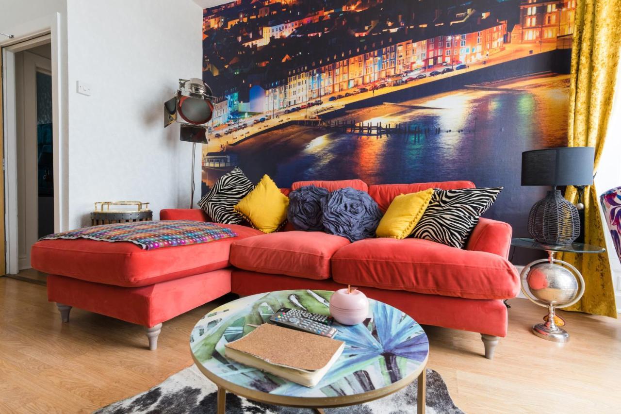 Sea View Ar Lan Y Mor Luxury Apartment Aberystwyth Kültér fotó